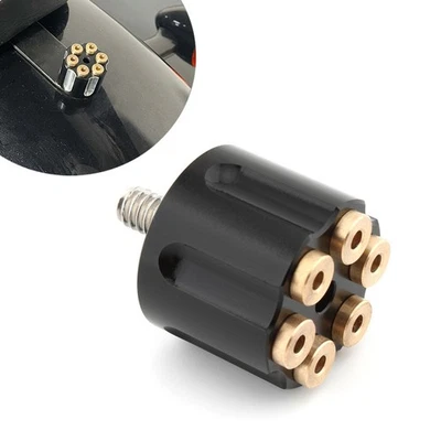 Tornillo para guardabarros de asiento trasero 6 mm para Harley Softail Dyna Street Glide negro Foto 1 de 4