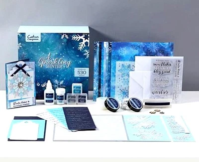 Crafters Companion Kit de Artesanía de Invierno 530 Piezas Kit de Papel Fabricación de Tarjetas $129 NUEVO Foto 1 de 4