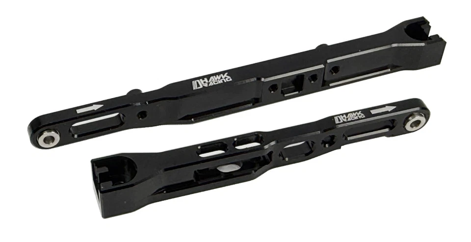 B84D Dhawk Aluminum Chassis Braces (Motor Back) Black For Team associated B84D - Image 1 of 1