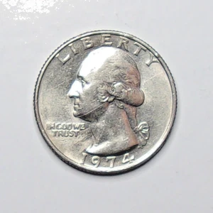 1974-P Washington Quarter 0,25 $ Cent USA Münze - Bild 1 von 2