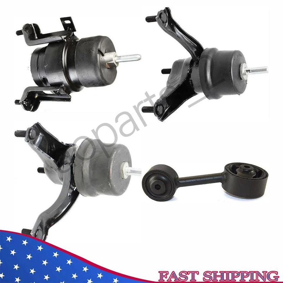 Montaje de motor y transmisión 4 piezas. Toyota Highlander 2001-2003 base 3,0 L Foto 1 de 4