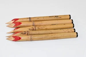 VTG Delta Japan Bamboo Calligraphy Dip Pen Set Handmade Sumi Ink Pen 5 Pcs. - Picture 1 of 6
