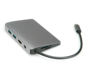 ROLINE USB Type C Docking Station HDMI 4K, MiniDP, 2x USB 3.1 Gen 1, Audio, LAN, - Photo 1/4