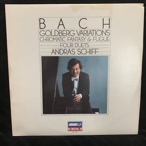 BACH Goldberg Variations, Chromatic Fantasy + ANDRAS SCHIFF - LONDON ST 2LP 1983 - Picture 1 of 8