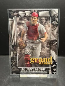 2024 Topps Series 1 GRAND GAMERS Black Parallel /299 Johnny Bench Reds - Picture 1 of 2