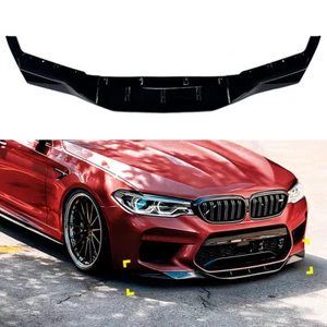 Parachoques delantero para BMW F90 M5 2018-2020 coche alerón labio negro brillo - Imagen 1 de 9
