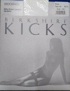 Berkshire Kicks Sexy Thigh-High Style 1550 -White -Silky Sheer - Size A/B