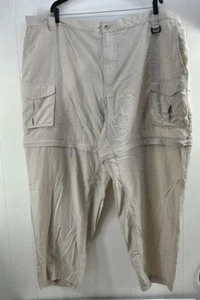 Columbia Pants Men's Khaki Tan Zip Off Performance Fishing Hiking Pants Short 4X - Picture 1 of 12