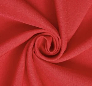 Tessuto popeline ROSSO larghezza 60” venduto da cantiere - Foto 1 di 1