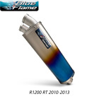 R1200 Rt Exhaust 2010-2013- Bmw- Blueflame Coloured Titanium Twin Port
