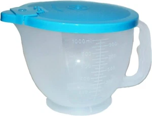 Tupperware 4 Tassen Mix N Store Messteig Krug klar mit Aqua Dichtung Neu - Bild 1 von 1