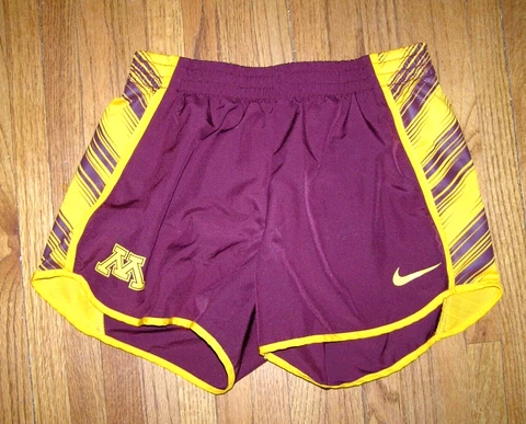 Minnesota Golden Gophers Nike Women's Dri-Fit Shorts w/Briefs - Small Cover