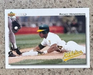 1992 Upper Deck Rickey Henderson #155 Oakland Athletics NM or better - Picture 1 of 2