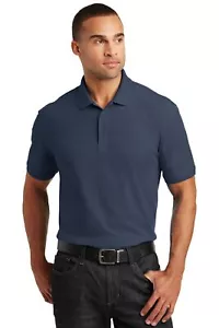 Port Authority TLK100 Men's Cotton/Polyester Tall Core Classic Pique Polo Shirt - Picture 1 of 7