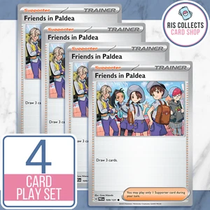 Friends in Paldea 109/131 4x Play Set - Prismatic Evolutions NM/M - Picture 1 of 1