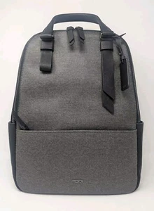 Nueva Mochila/Bolso TUMI Varek Worth * Gris Earl con Borde de Cuero * 734425EG - Imagen 1 de 11