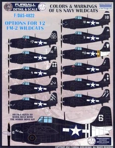 Furball Decals 1/48 GRUMMAN FM-2 WILDCAT U.S. Navy Wildcat Fighters - Picture 1 of 8