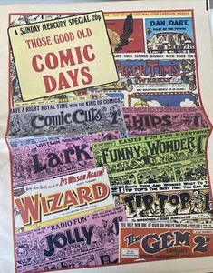 SUNDAY MERCURY SPECIAL. THOSE GOOD OLD COMIC DAYS. VINTAGE 1979 NEWSPAPER FORMAT - Picture 1 of 5