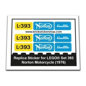 Replacement Sticker for Set 393 - Norton Motorcycle - Picture 1 of 2
