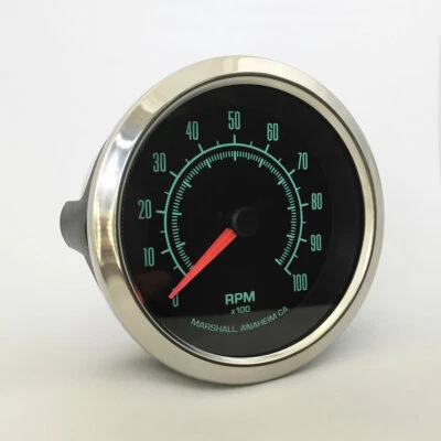 Tacómetro de tablero C2 60s Muscle 3-3/8", bisel de acero inoxidable, 2951SS Foto 1 de 2