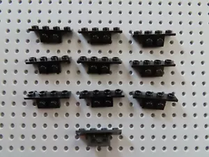 Lego 10 x Bracket Winkel Platte Konverter 2436 2436b 28802 1x2-1x4 schwarz - Bild 1 von 1