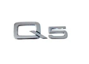 CHROME FIT AUDI Q5 REAR TRUNK EMBLEM BADGE NAMEPLATE DECAL LETTER NUMBER NEW - Picture 1 of 1