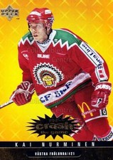 1997-98 Swedish Collectors Choice Crash the Game Gold #6 Kai Nurminen