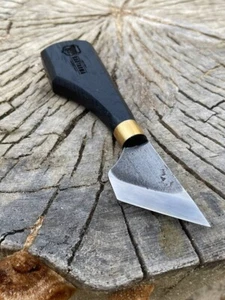 LUX Leather Skiving Knife Skew, Hand Made Oblique Skiving Knife 35 mm (1.38 in) - Imagen 1 de 6