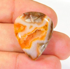 Piedra preciosa cabujón pera gronata septaria 100 % natural 32 quilates 29x23x6 mm DF = 30 - Imagen 1 de 7