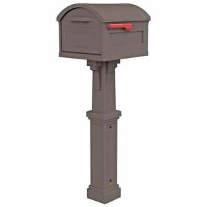 Gibraltar Mailboxes Post Mount Mailbox Plastic Extra Large Corrosion Resistant
