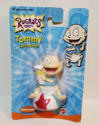 Vtg RUGRATS TOMMY Action Figure Nickelodeon Collectible 3" - 2000 Mattel NIP - Image 1 of 3