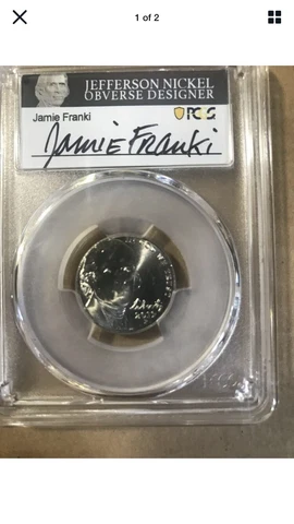 2019 P JEFFERSON NICKEL GEM++  PCGS MS66FS  JAMIE FRANKI OBVERSE DESIGNER Cover
