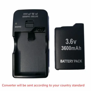 Replacement Battery Pack +Wall Charger For Sony PSP 1000 1001 1003 1004 Fat 3.6v - Picture 1 of 10