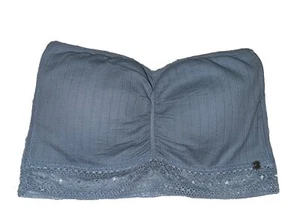 Reggiseno donna a fascia senza cuciture marca Lucky blu chiaro taglia large - Foto 1 di 9
