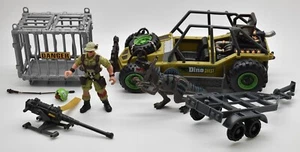 Dino Quest Jeep + Trailer & Cage + Quickgun Wallace Action Figure Chap Mei 2001 - Picture 1 of 2