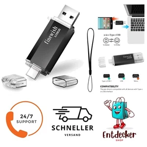 USB Stick 2-in-1 Type-C & USB, OTG Speicher für PC & Smartphone 128GB - Bild 1 von 1