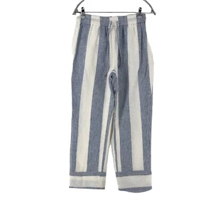 Pantalones Rayados Tommy Hilfiger Para Mujer Azul Y Blanco Talla 6 W28 - Imagen 1 de 8
