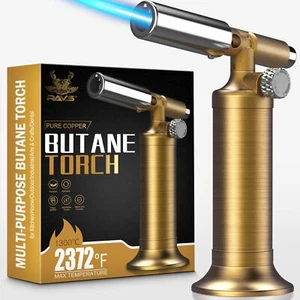 Copper Butane Torch Lighter Kitchen Torch Cooking Torches Blow Torch For Food Cr - Picture 1 of 9