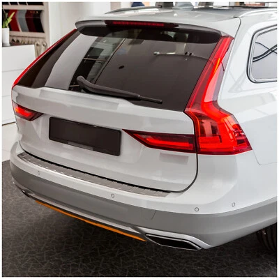 Protector de borde de carga de acero inoxidable adecuado para Volvo V90 bisel 2016- - Imagen 1 de 4
