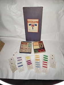 VINTAGE MONOPOLY BOARD EIGENTUM CHANCE UND GEMEINSCHAFTSTRUHENKARTEN GELD 2026082 - Bild 1 von 21
