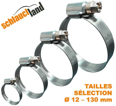 STEEL CLAMP W2 12mm stainless steel screw fixing SS304 hose tube clip - Image 1 of 4