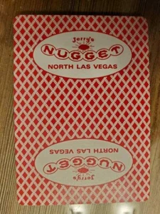 VINTAGE LAS VEGAS - SINGLE SWAP PLAYING CARD - JERRY'S NUGGET NORTH LAS VEGAS - Picture 1 of 1