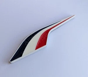 France Tricolore Bianco Bandiera Posteriore Auto Stemma per Citroen DS3 DS4 DS5 - Foto 1 di 4