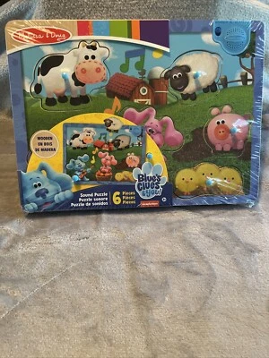 Melissa & Doug Blue's Clues & You! Rompecabezas de sonido de madera - Granja musical Foto 1 de 4