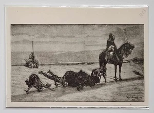 Antike französische Gravur Durstgefangene in Marokko von Constant 1883 - Bild 1 von 2