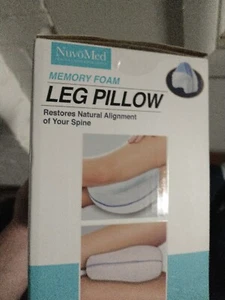 NovaMed Memory Foam Leg Pillow Restores Natural Alignment of your spine 9x7x5in. - Picture 1 of 5