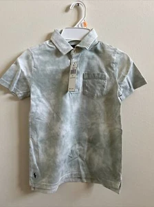 Polo Ralph Lauren Toddler Boys Washed Cotton Jersey Polo Shirt Faded Mint 7 - Picture 1 of 4