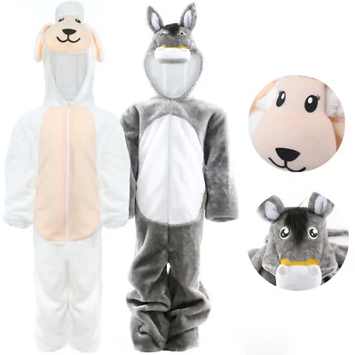ILOVEFANCYDRESS BAMBINI PRESEPE PECORA ASINO VESTITO STORIA DI NATALE VESTITO FANTASIA COSTUME SCUOLA