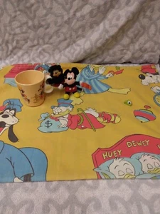 Vintage Mickey n Pals Lot (Pillow Case, Pencil Hugger, Rad Cup + Toy) C Desrip - Picture 1 of 6