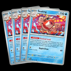4x Seaking 021/131 Prismatic Evolutions Playset Near Mint Pokemon TCG - Picture 1 of 3
